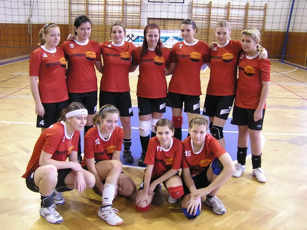 Volejbalové týmy v dresech od českého výrobce dresů a sportovního oblečení Bison Sportswear.