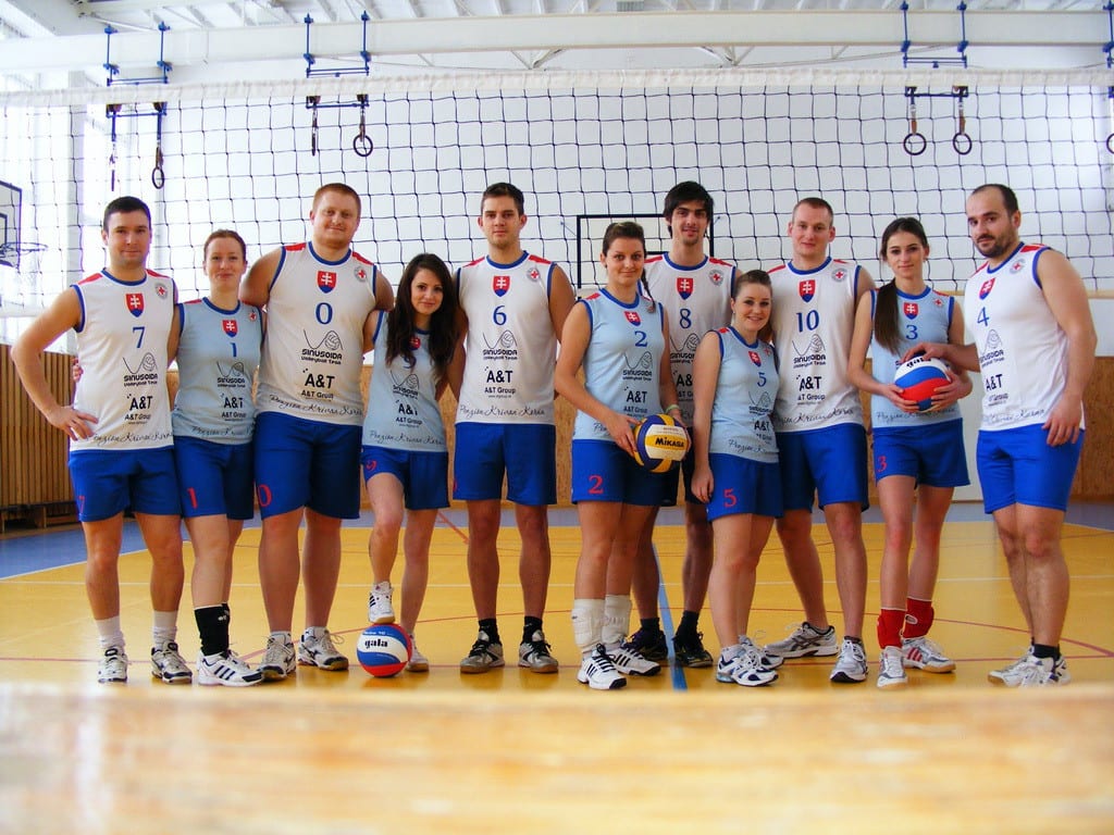 Volejbalové týmy v dresech od českého výrobce dresů a sportovního oblečení Bison Sportswear.