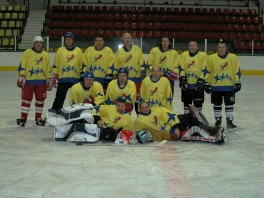 Hokejový tým v dresech Bison Sportswear