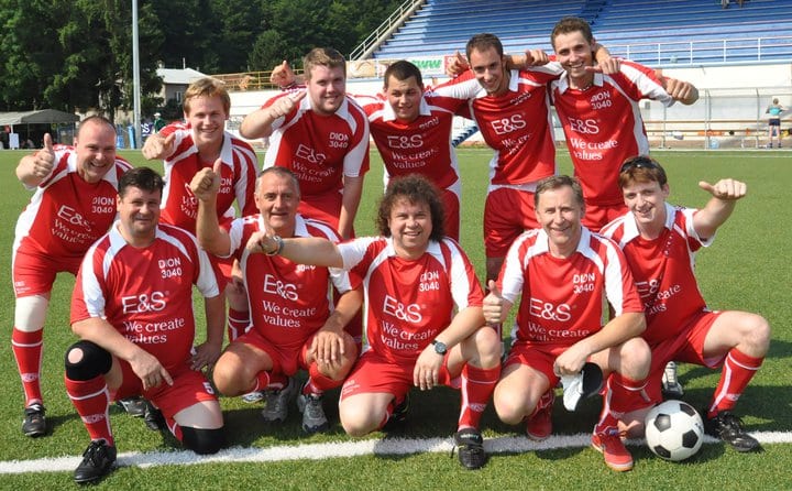 Fotogalerie týmů ve vyrobených fotbalových dresech od Bison Sportswear.