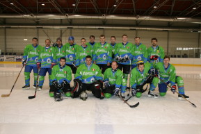 Hokejový tým v dresech Bison Sportswear