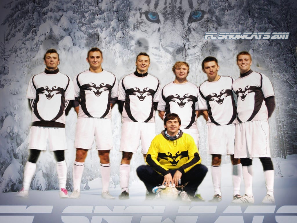 Fotogalerie týmů ve vyrobených fotbalových dresech od Bison Sportswear.