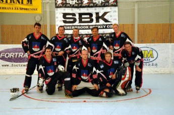 Hokejový tým v dresech Bison Sportswear