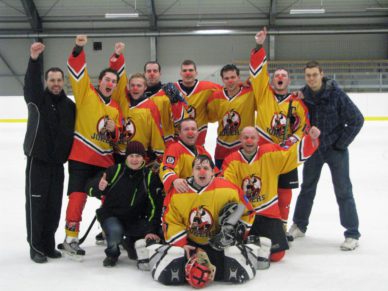 Hokejový tým v dresech Bison Sportswear