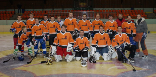 Hokejový tým v dresech Bison Sportswear